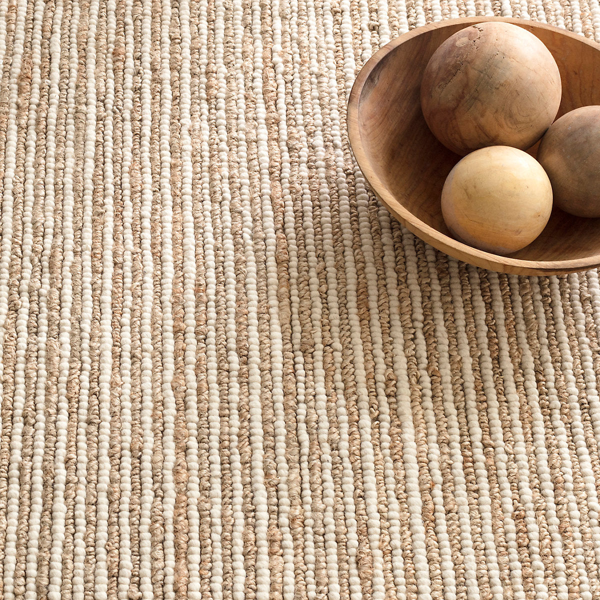 Dash & Albert Twiggy Natural Woven Wool/Jute Rug