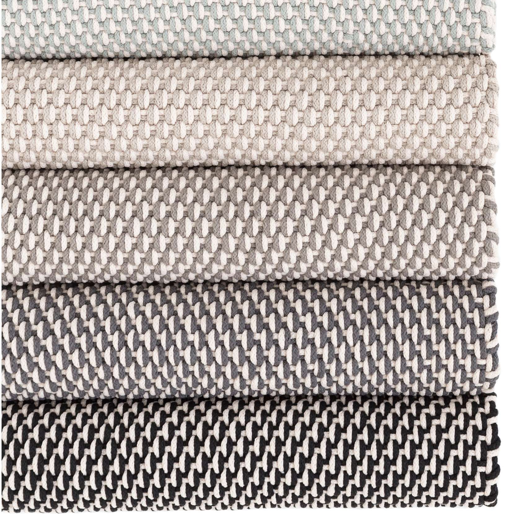 Dash & Albert Two-Tone Rope Black/Ivory Indoor/Outdoor Rug