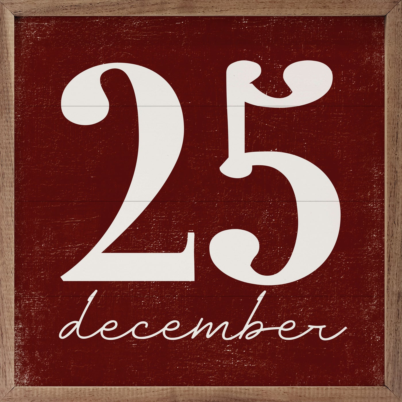 December 25th Wood Framed Print