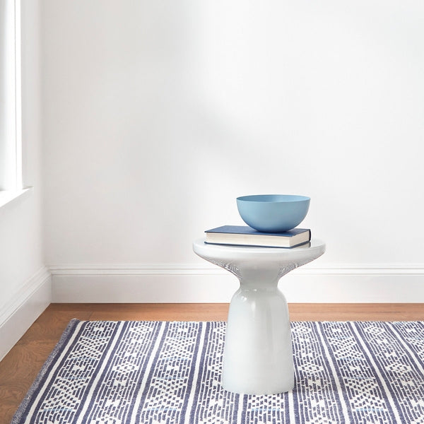 Dharma Blue Handwoven Handwoven Indoor/Outdoor Rug