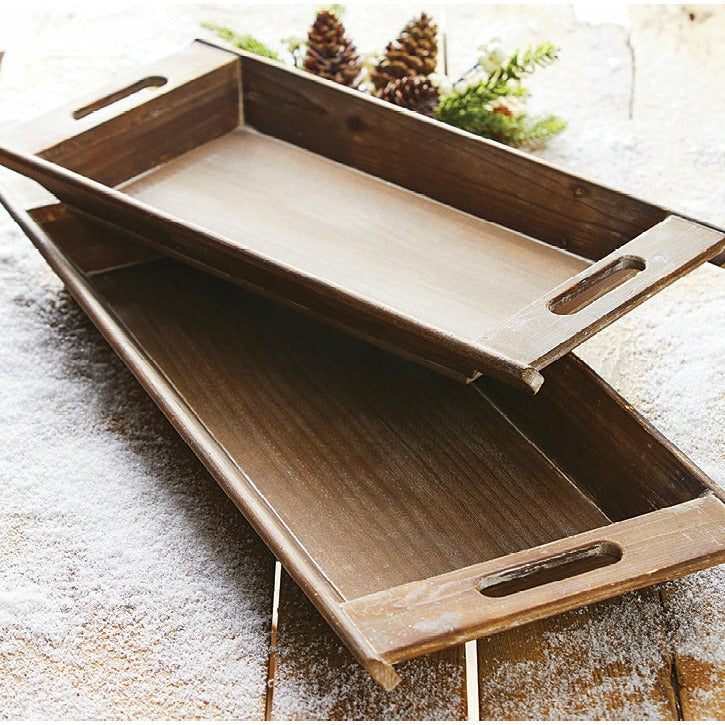Dough Bowl Wood Tray