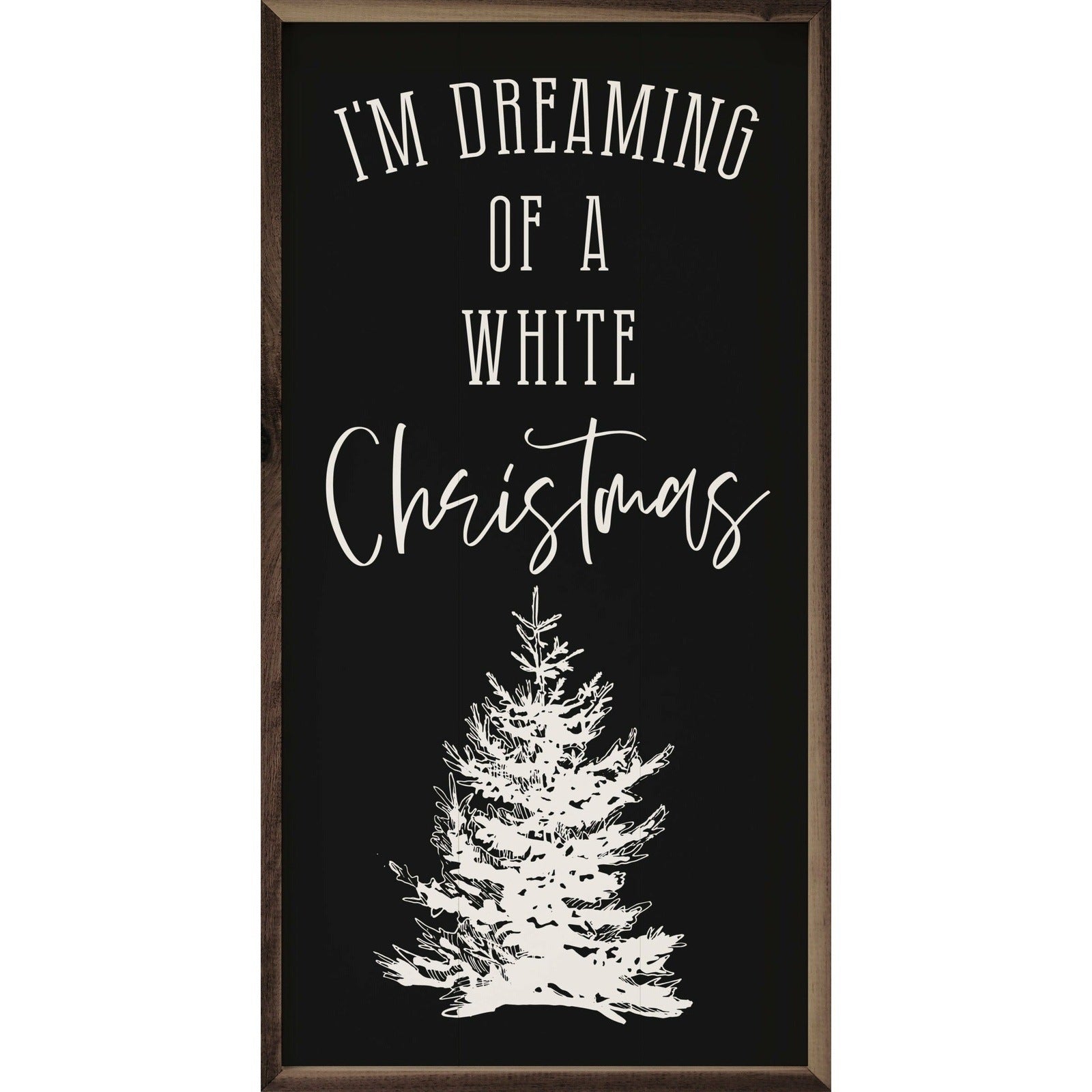 Dreaming Of A White Christmas Wood Framed Print