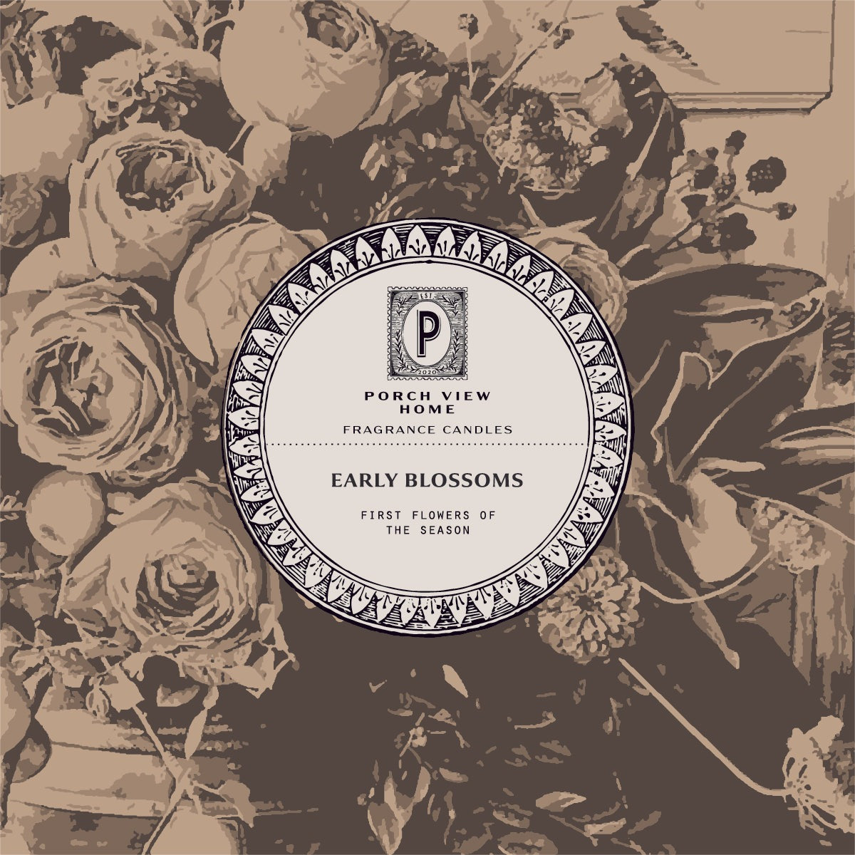 Early Blossoms French Willow Candle