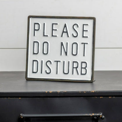 Enamel Metal Do Not Disturb Sign