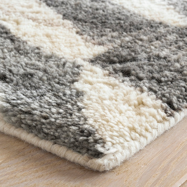 Farah Grey Hand Knotted Wool Rug