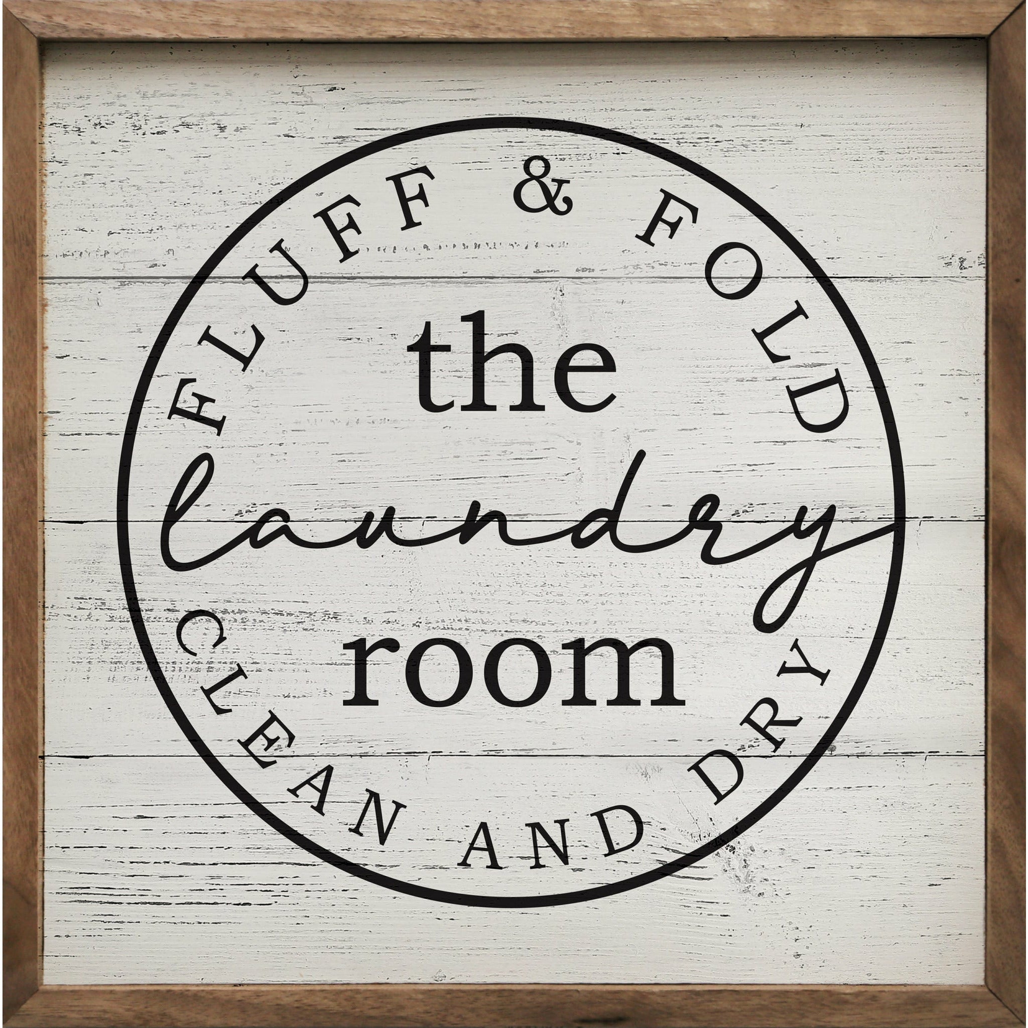 Fluff and Fold Wood Framed Print