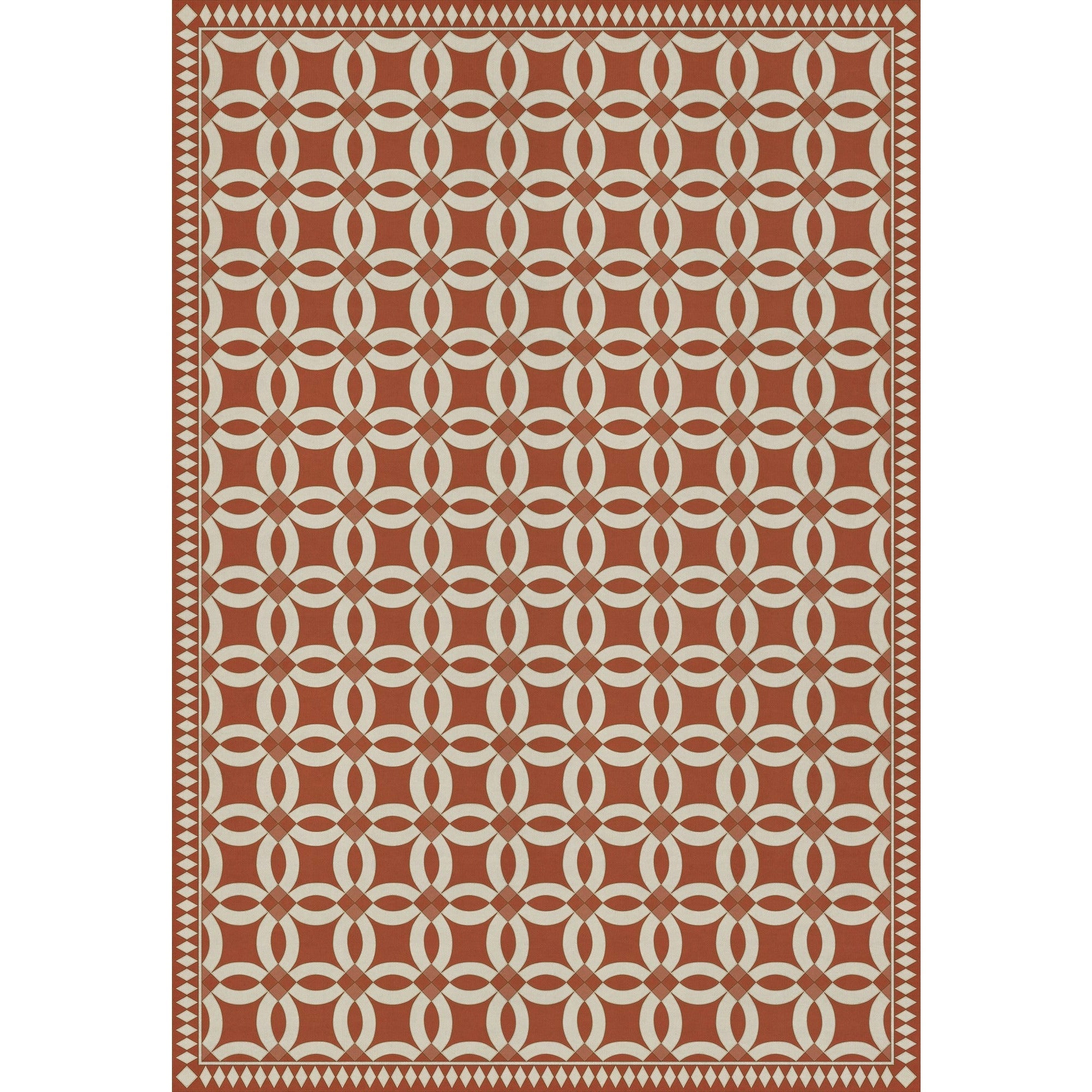 Folk Art Museum Wedding Ring Hester Vinyl Floor Cloth