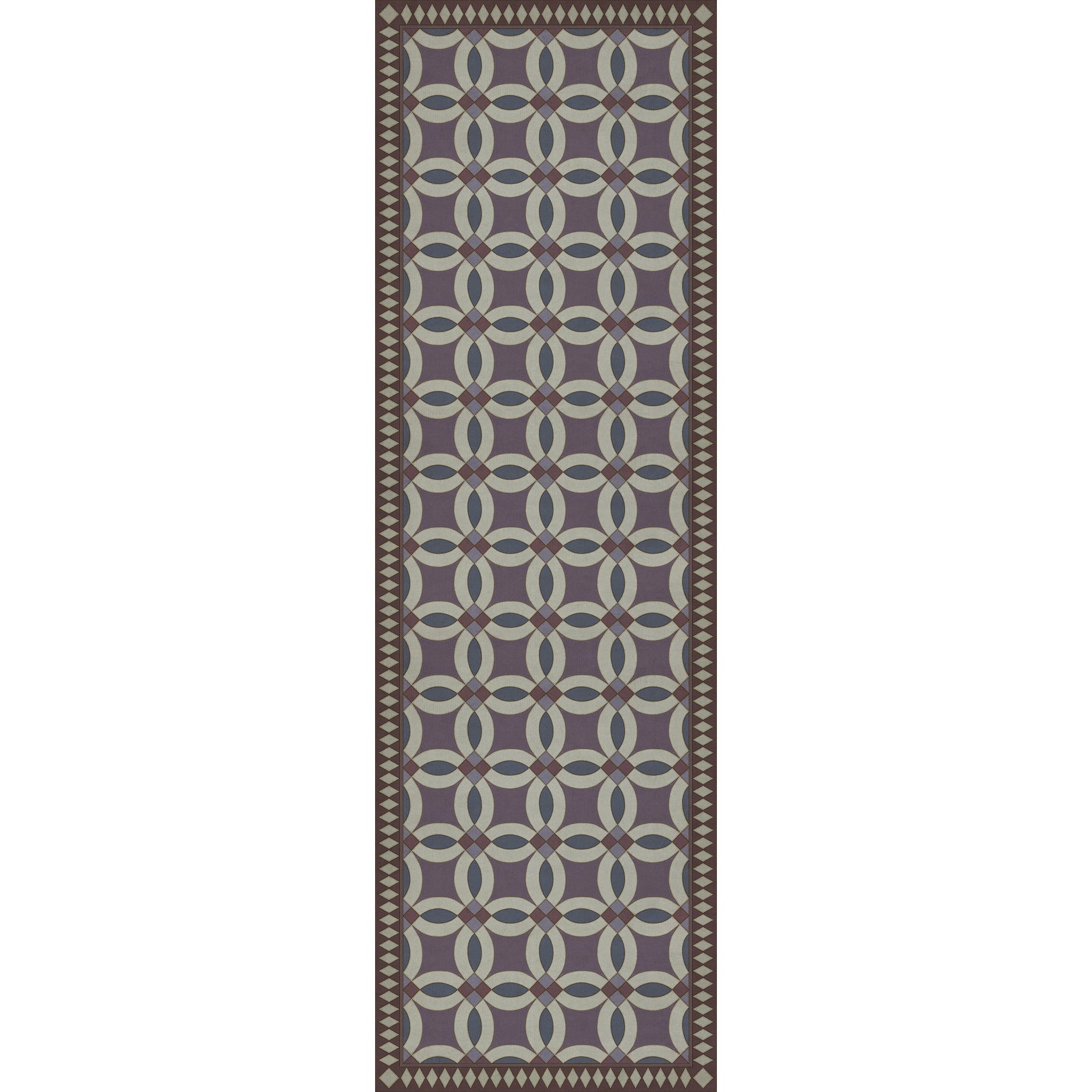 Folk Art Museum Wedding Ring Tallulah Vinyl Floor Cloth