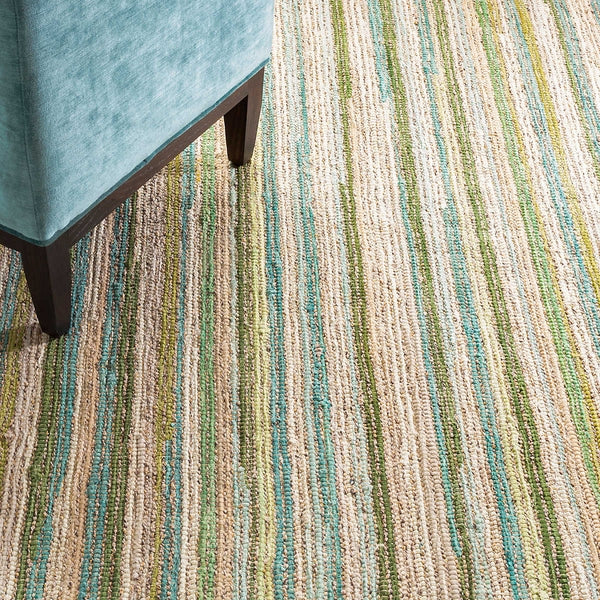 Francisco Green Handwoven Cotton Rug
