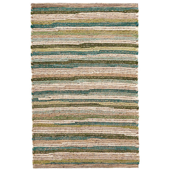 Francisco Green Handwoven Cotton Rug