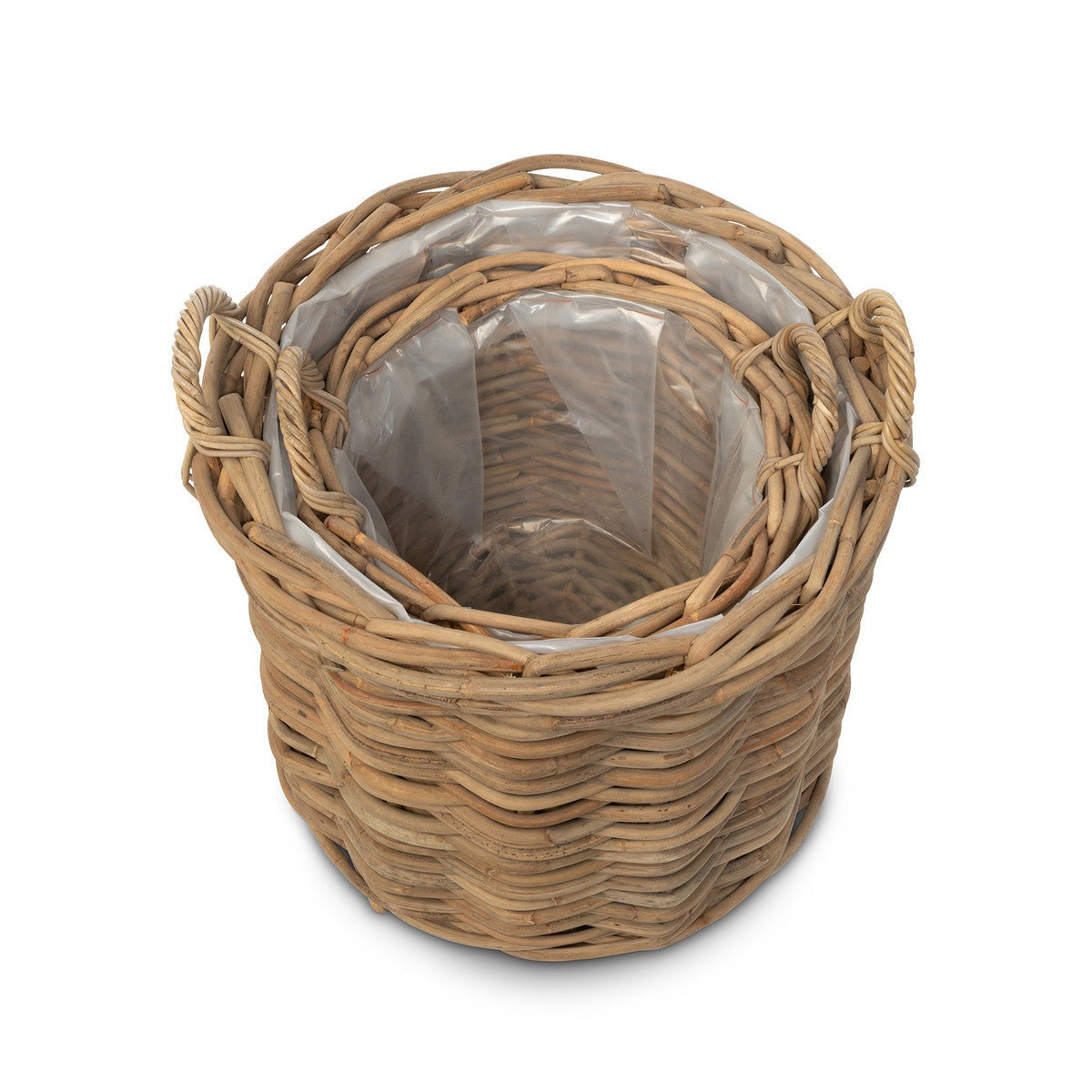 Handwoven Rattan Floor Basket
