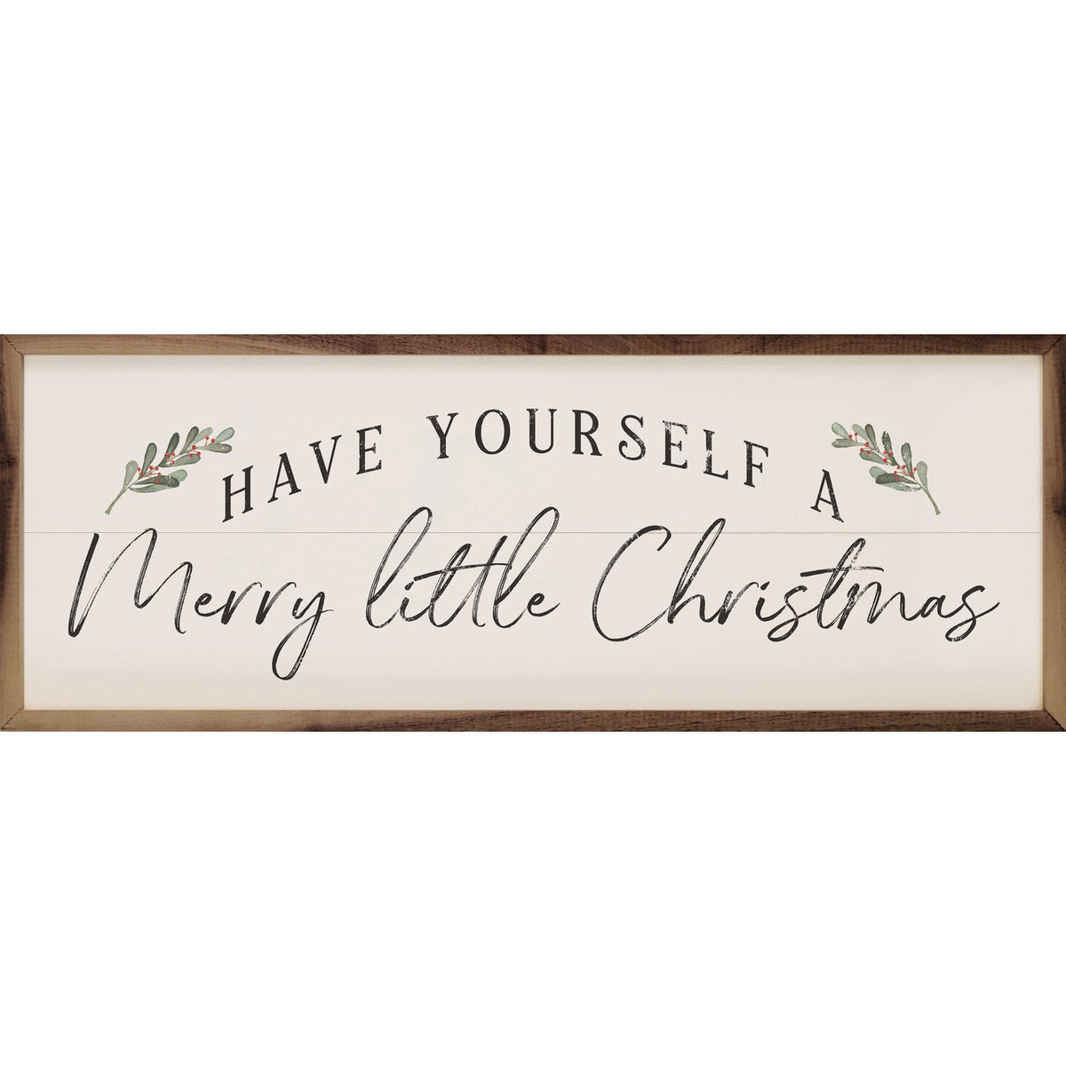Have Yourself A Merry Little Christmas Wood Framed Print