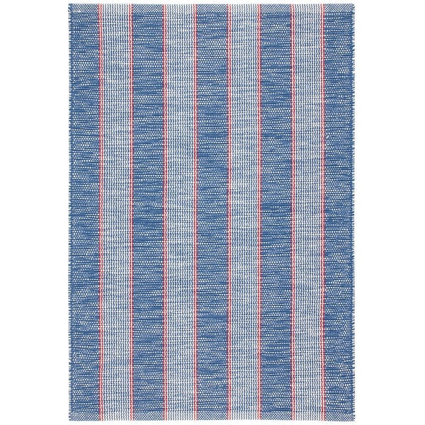 Hillsgrove Stripe Denim Handwoven Cotton Rug
