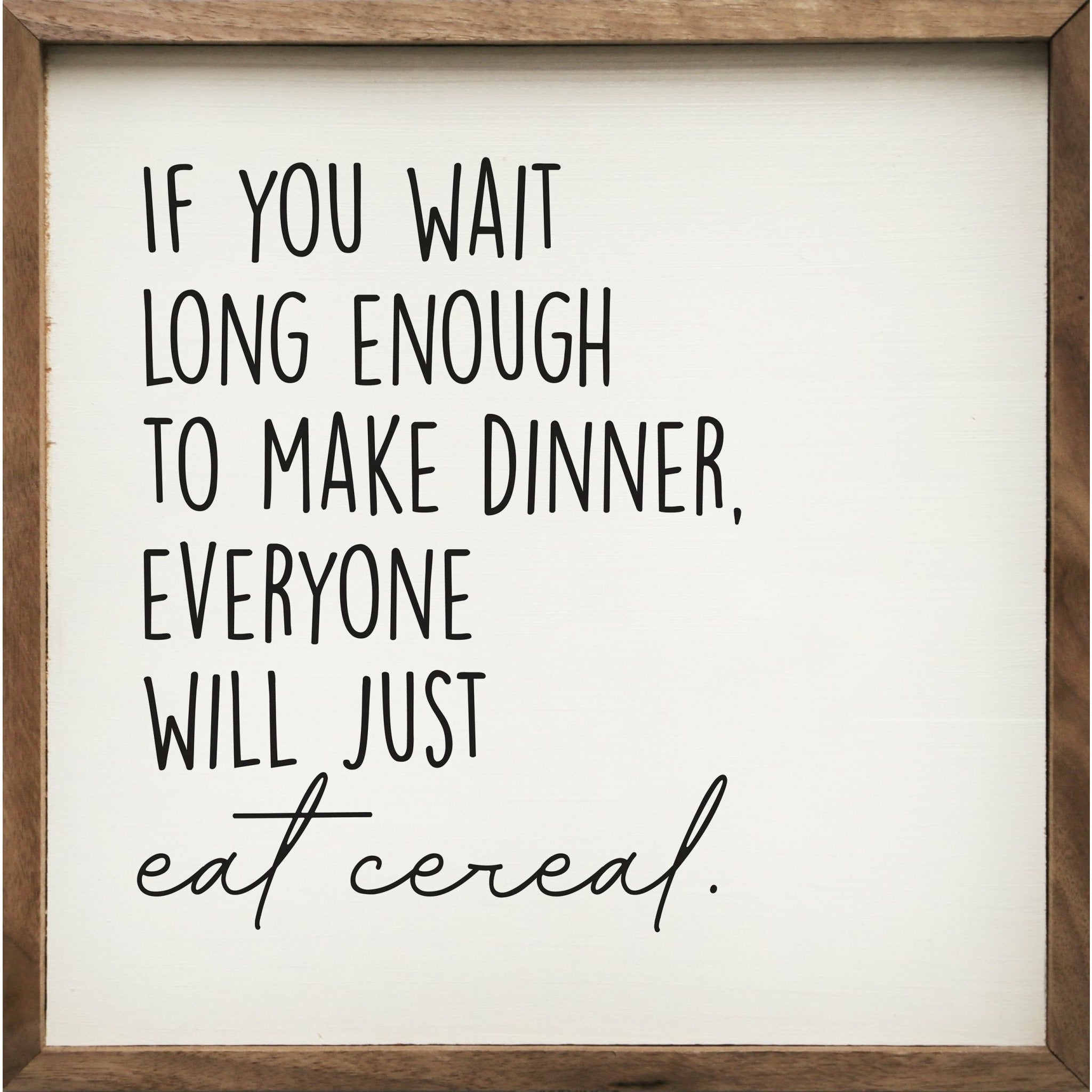 If You Wait Long Enough Wood Framed Print