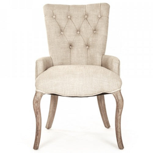 Iris Natural Tufted Chair