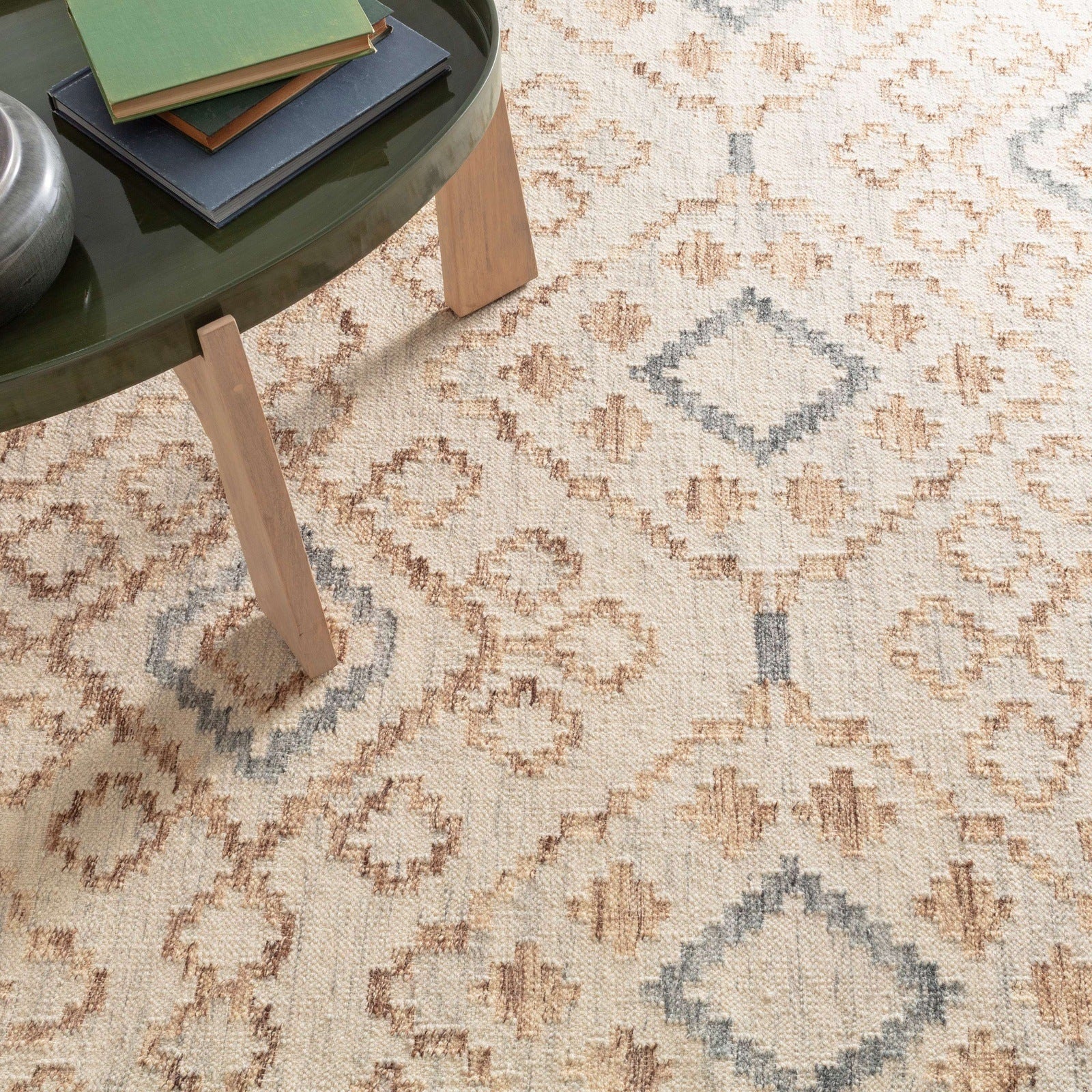Jelly Roll Sky Woven Wool Rug
