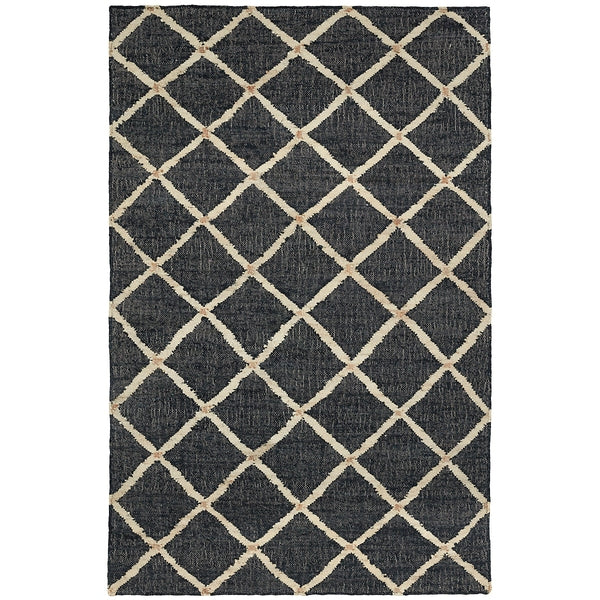 Kali Black Handwoven Jute Rug