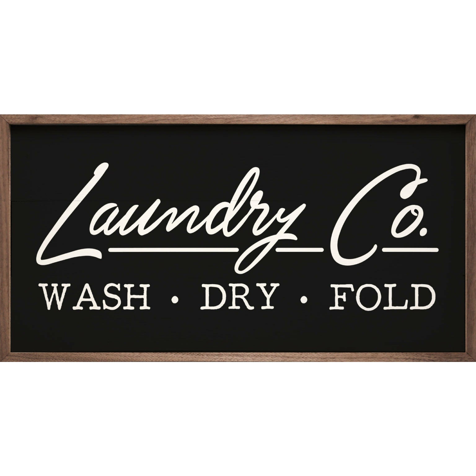Laundry Co Wood Framed Print