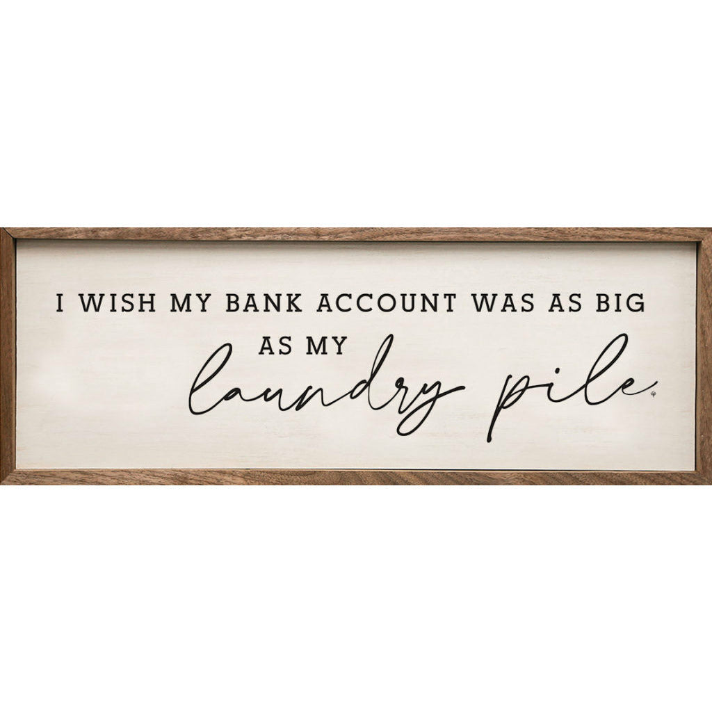 Laundry Pile Wood Framed Print