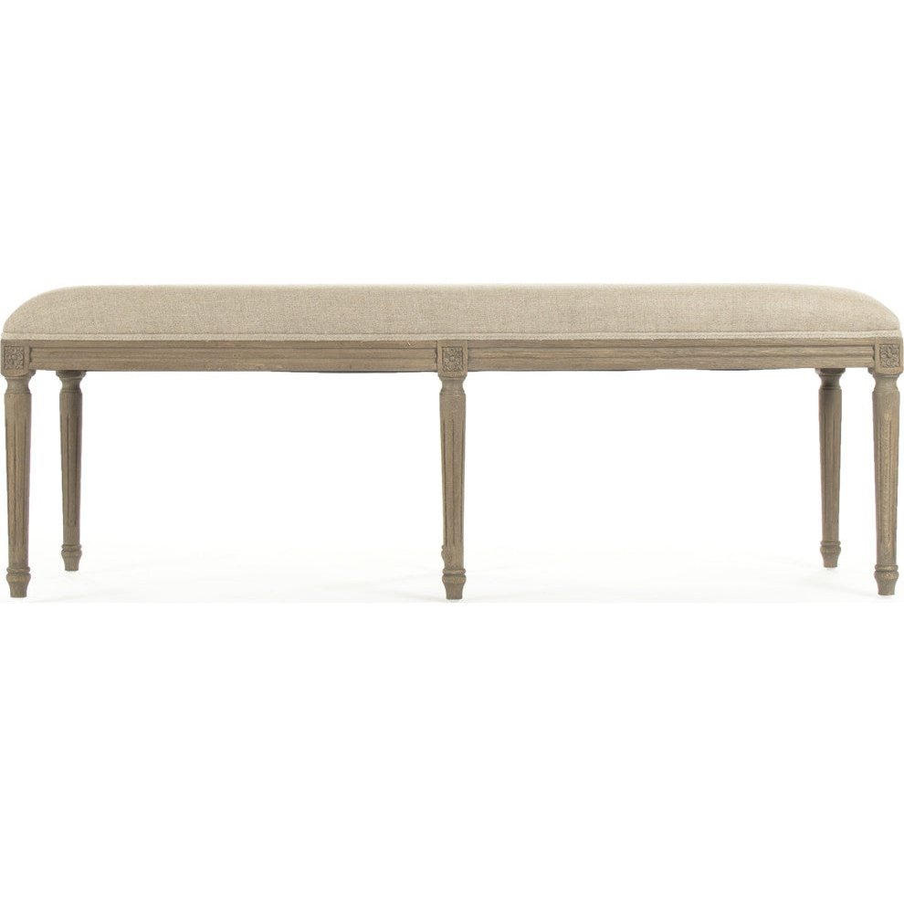 Louis Red Striped Bench