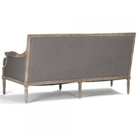 Louis Sofa Grey Linen