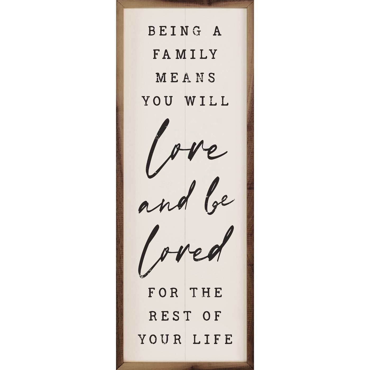 Love And Be Loved Wood Framed Print
