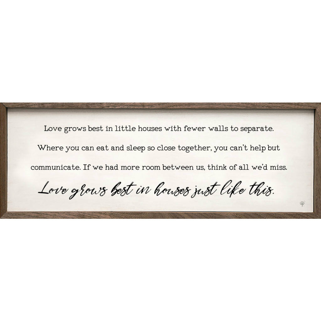 Love Grows Best Wood Framed Print