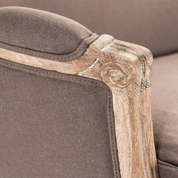 Maison Aubergine Linen Settee