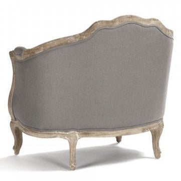Maison Grey Linen Love Chair