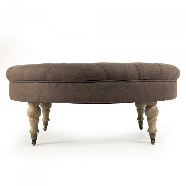 Maison Tufted Round Ottoman