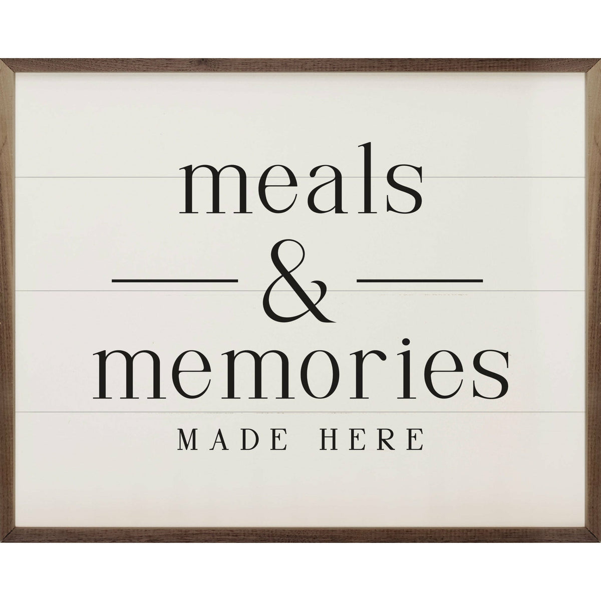Meals &amp; Memories Wood Framed Print