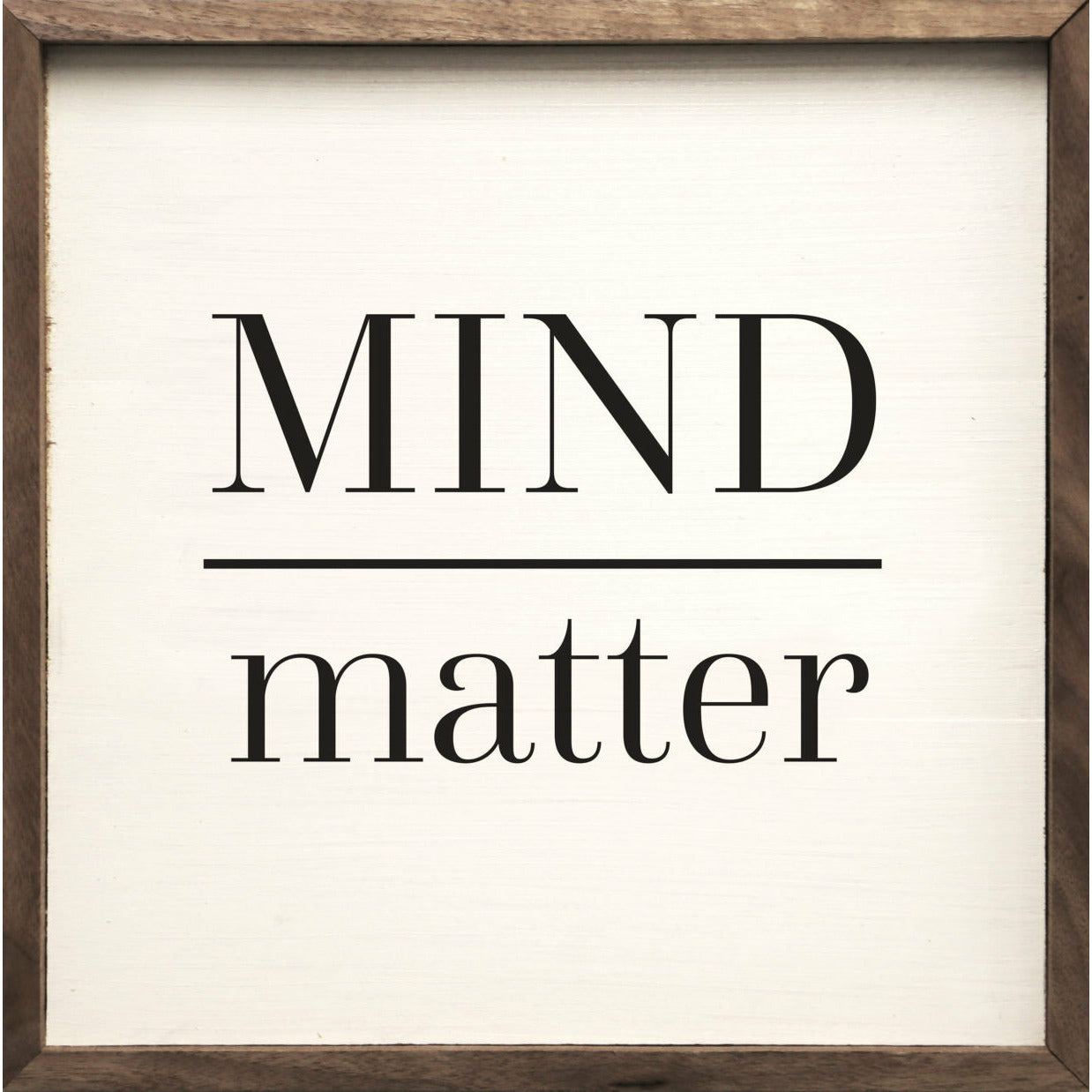 Mind Over Matter Wood Framed Print