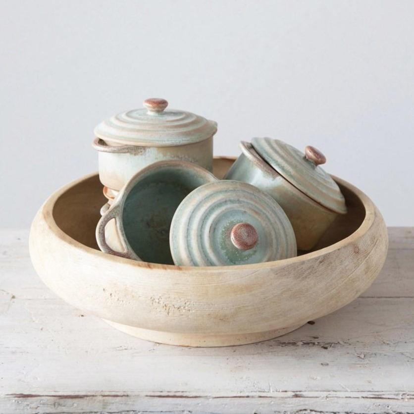 Miniature Reactive Glaze Stoneware Baker