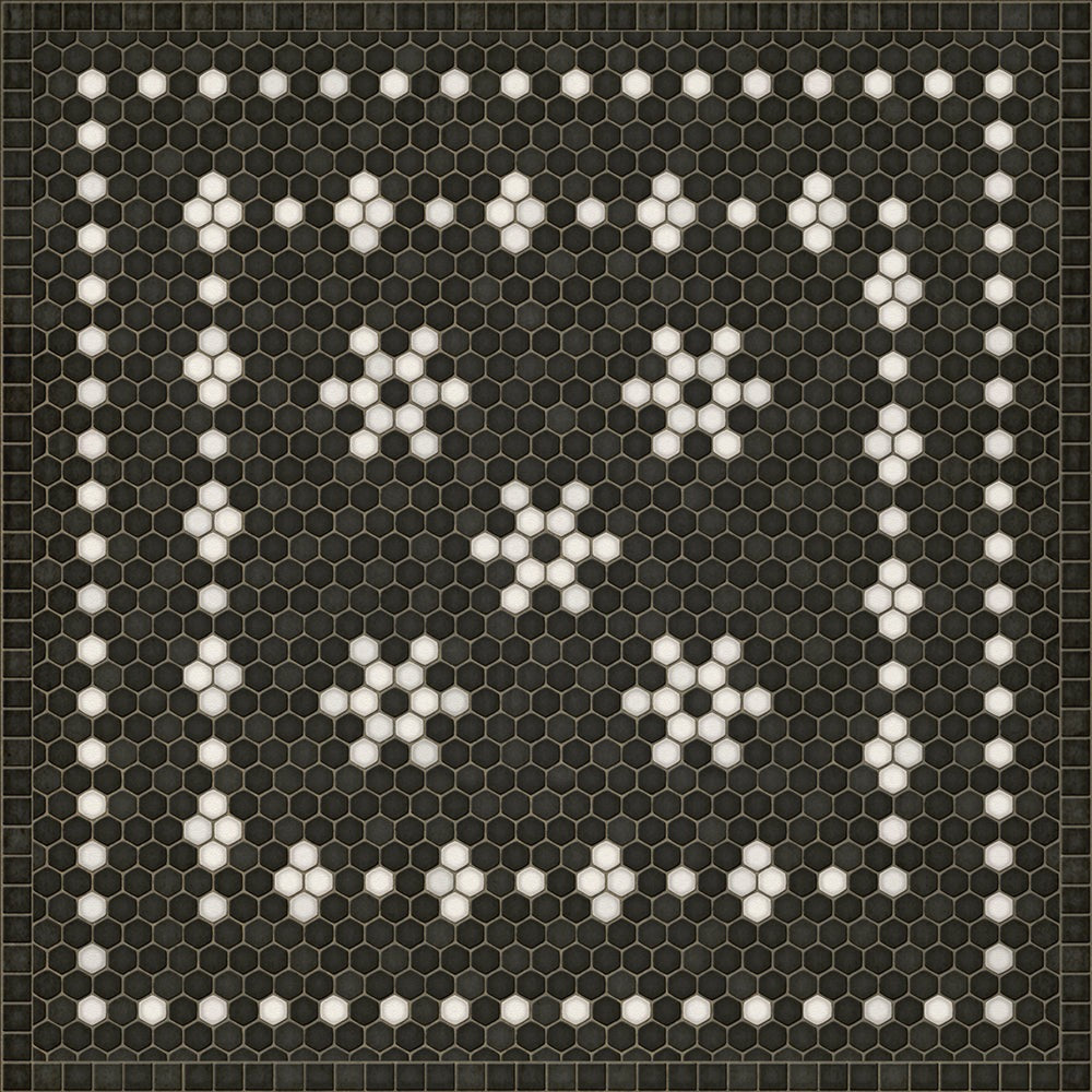 Mosaic B Belmont Park Vinyl Floor Cloth