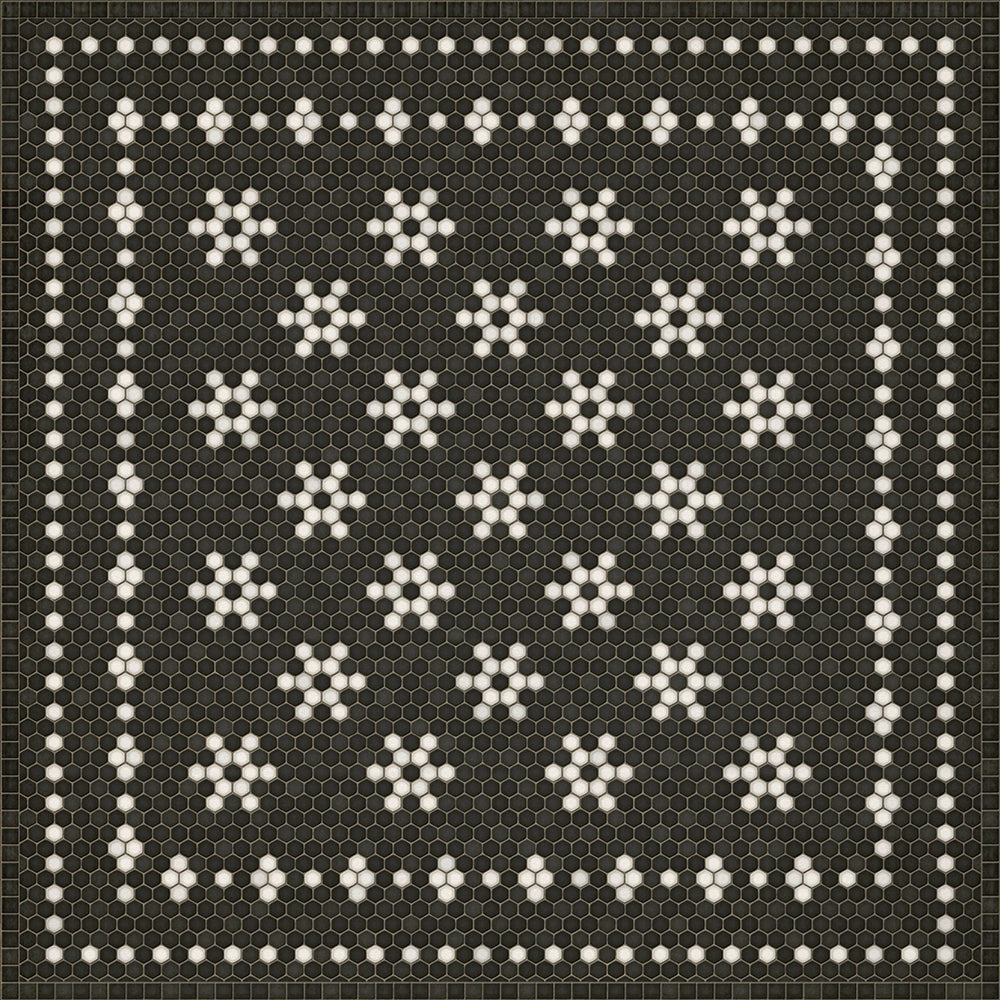 Mosaic B Belmont Park Vinyl Floor Cloth