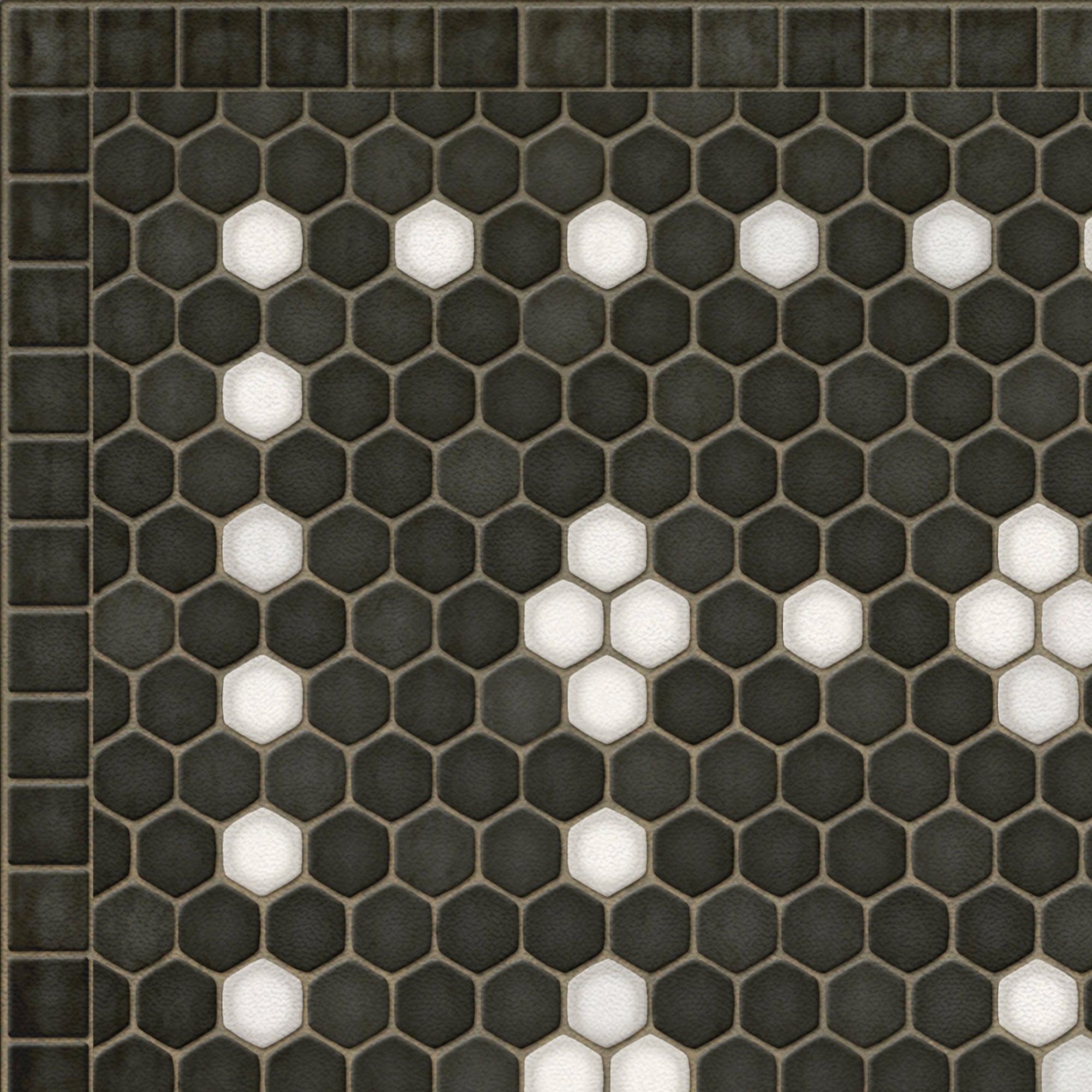 Mosaic B Belmont Park Vinyl Floor Cloth