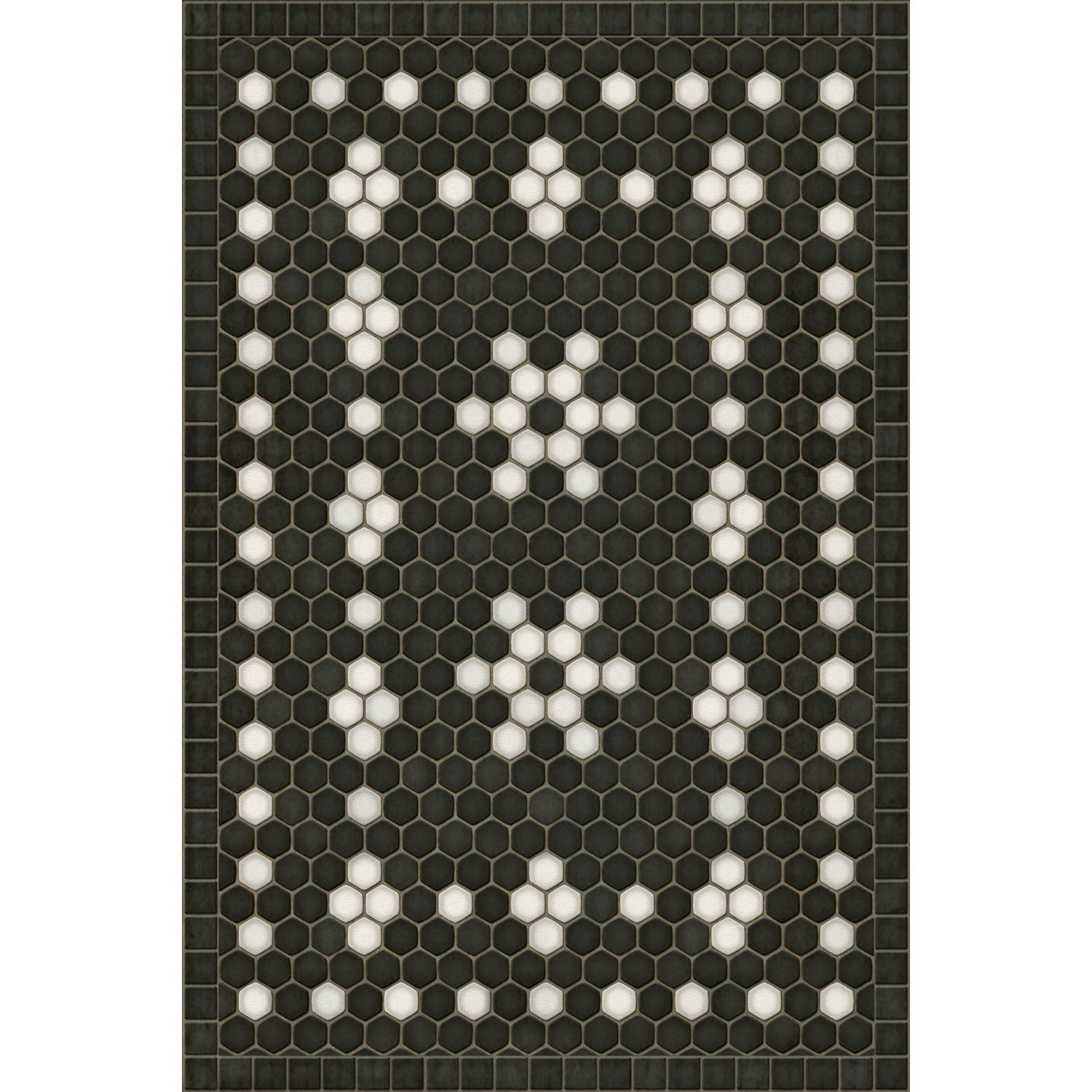 Mosaic B Belmont Park Vinyl Floor Cloth