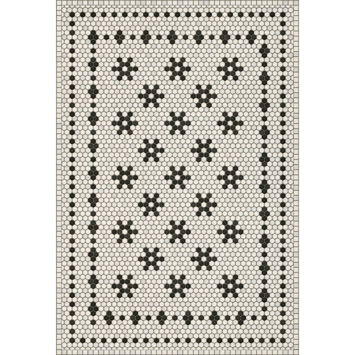 Mosaic B Clemont Avenue Vinyl Floor Cloth