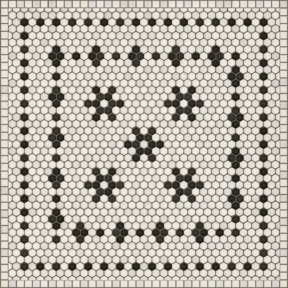 Mosaic B Clemont Avenue Vinyl Floor Cloth