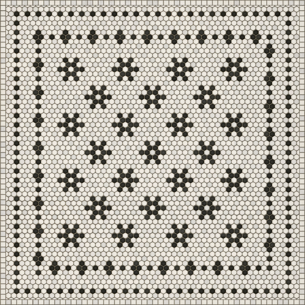 Mosaic B Clemont Avenue Vinyl Floor Cloth