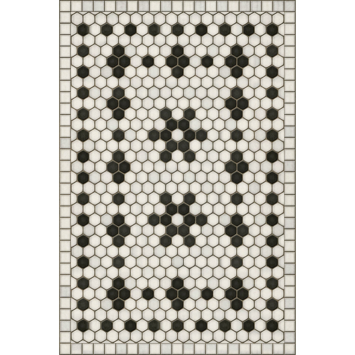Mosaic B Clemont Avenue Vinyl Floor Cloth