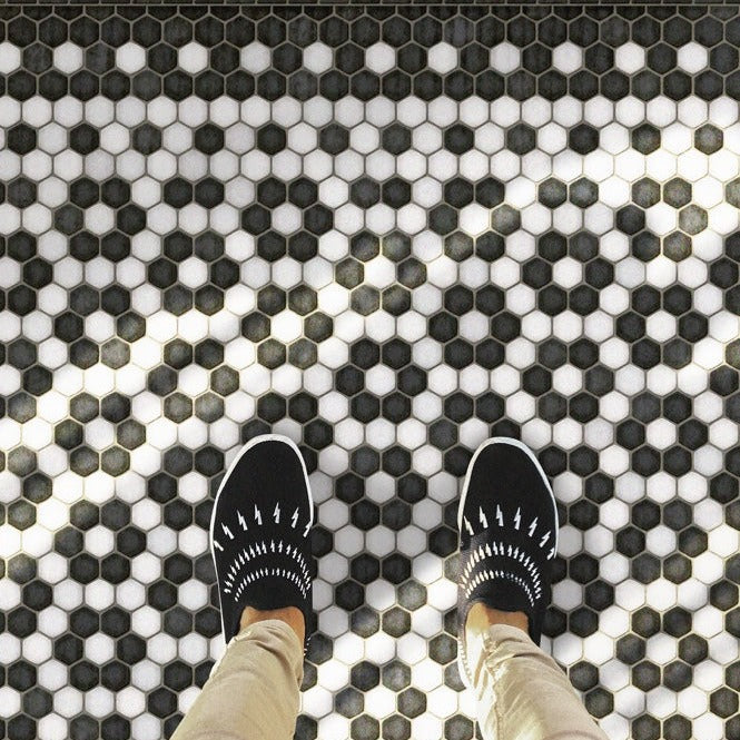 Mosaic C Catherine Street Vinyl Floor Cloth