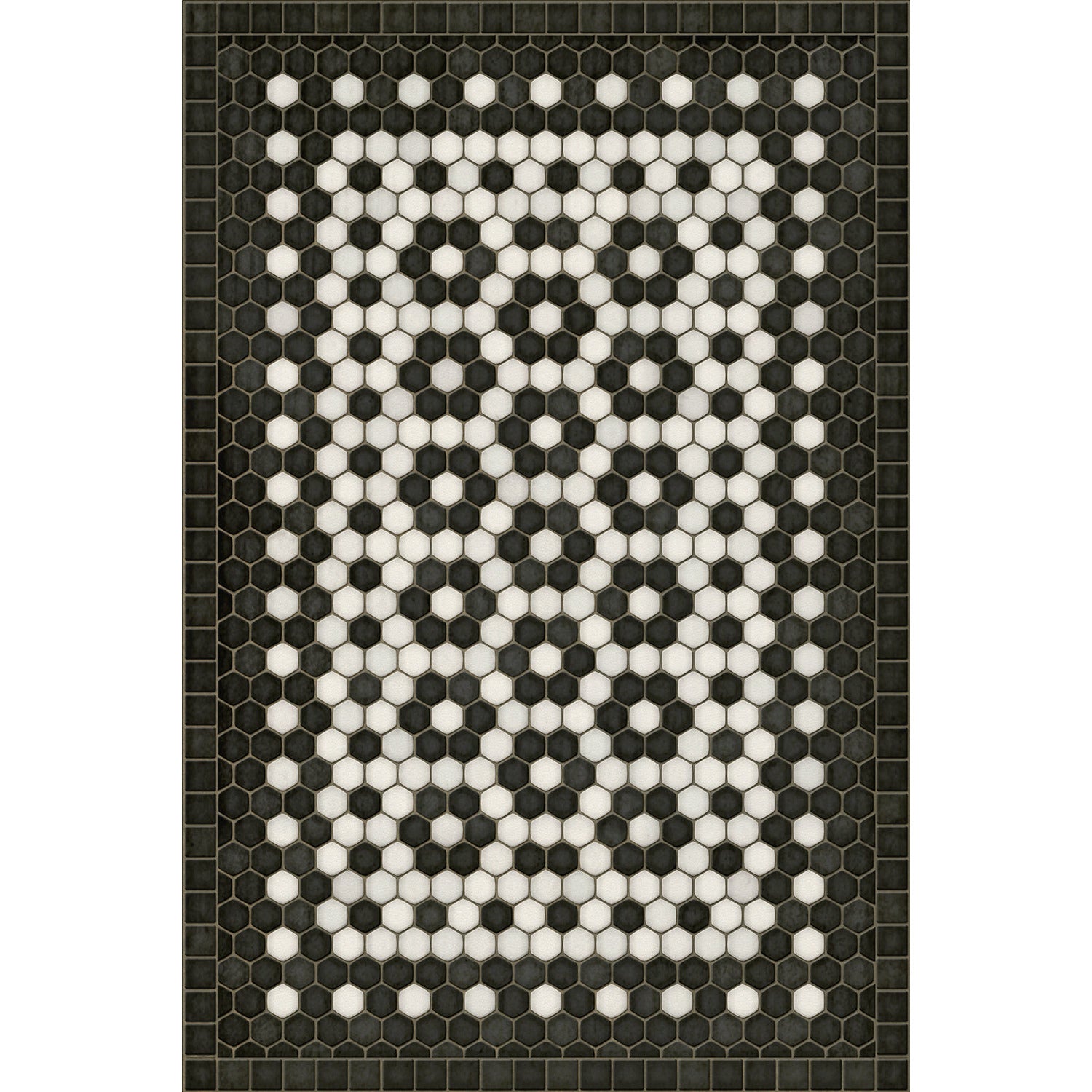 Mosaic C Catherine Street Vinyl Floor Cloth