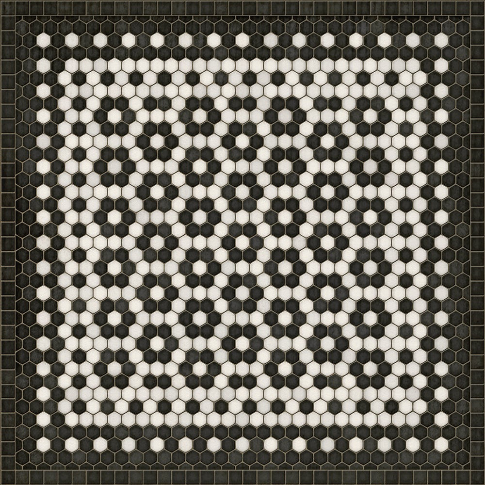 Mosaic C Catherine Street Vinyl Floor Cloth