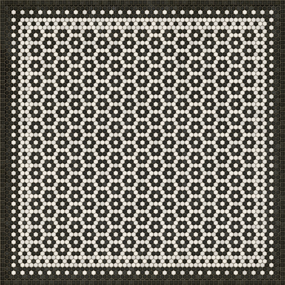Mosaic C Catherine Street Vinyl Floor Cloth