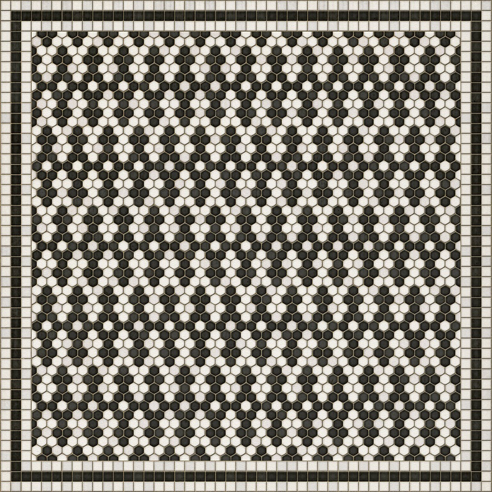 Mosaic D Fordham Road Vinyl Floor Cloth