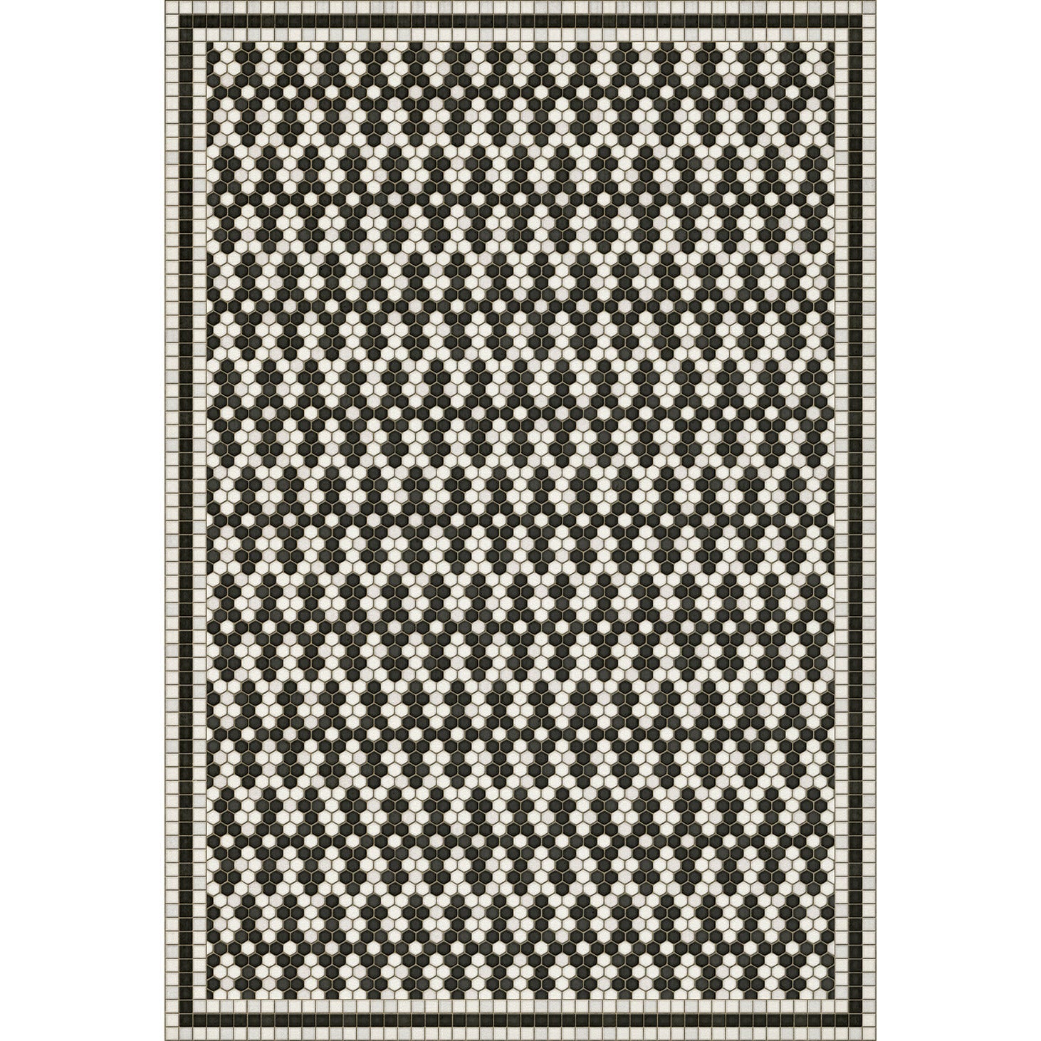 Mosaic D Fordham Road Vinyl Floor Cloth