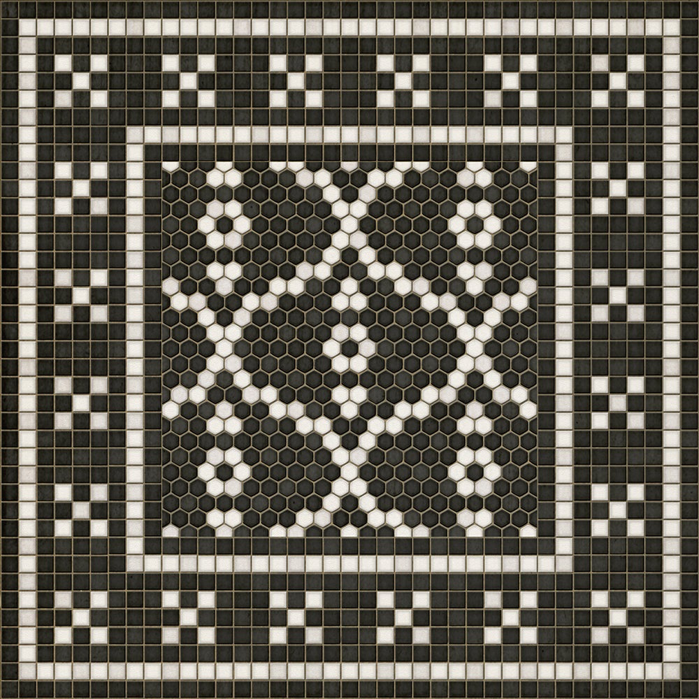 Mosaic F Kingsbridge Road Vinyl Floor Cloth