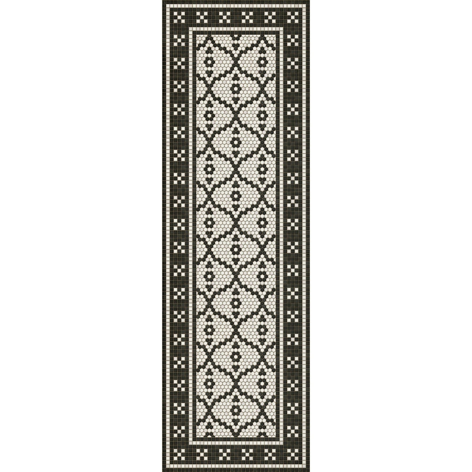 Mosaic F Pelham Bay Park Vinyl Floor Cloth