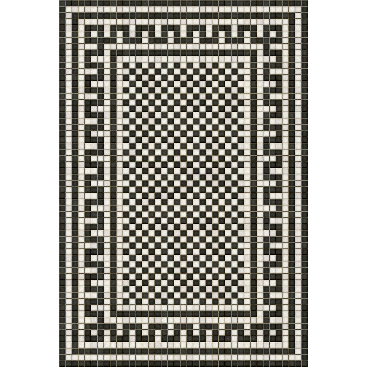 Mosaic H Warren Street Vinyl Floor Cloth